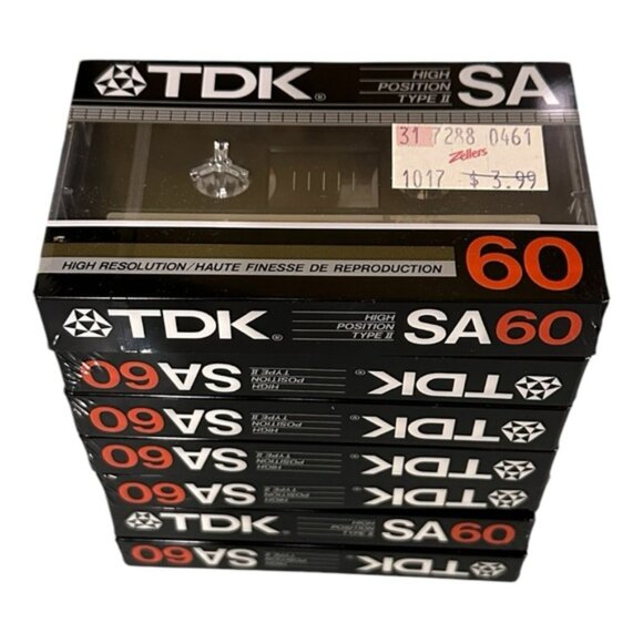 TDK SA 60 TYPE II Cassette Tapes Lot Of 7 - Picture 4 of 9